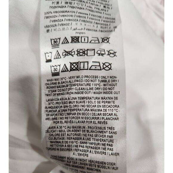 NWOT Guess Tella White Swiss Dot Ruched Front Corset Top, Juniors L - Picture 8 of 10